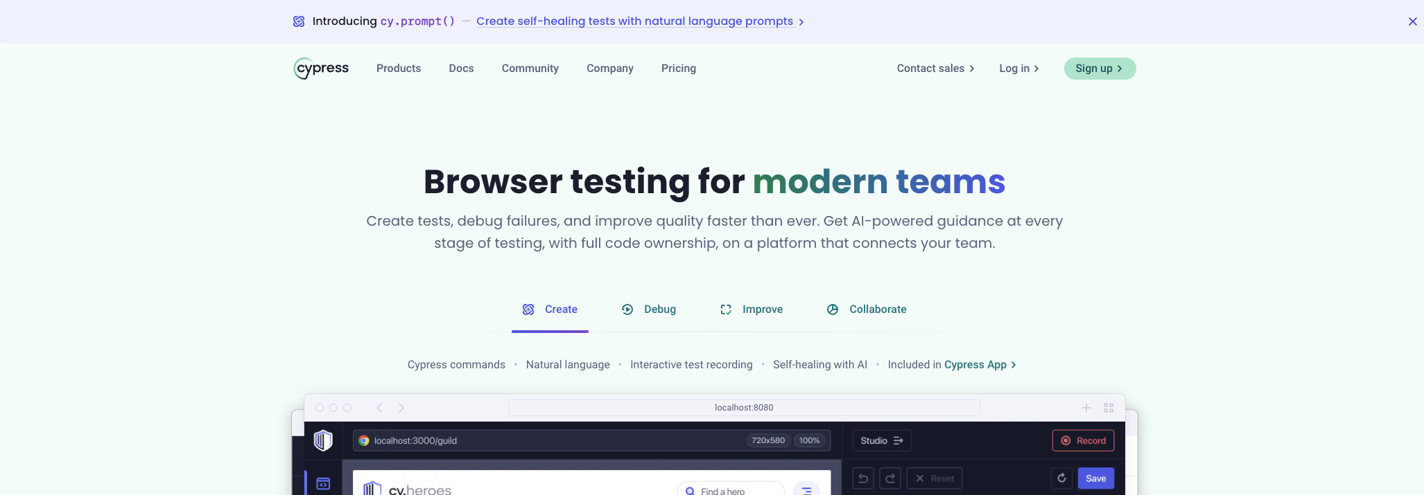 Cypress — Best for JavaScript Front-End Testing
